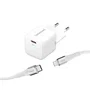 Intenso 7803052 Cargador GaN USB-C 30W con Carga Rápida, Cable Lightning 1.5m, Blanco, Interiores, EU