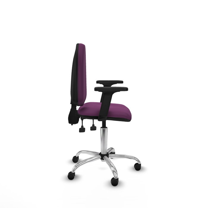 PIQUERAS Y CRESPO Silla de oficina Aýna Morada con Brazos 2D