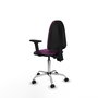 PIQUERAS Y CRESPO Silla de oficina Aýna Morada con Brazos 2D