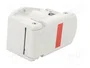 HARTING Carcasa para conectores redondos, recta, IP69K, silicona