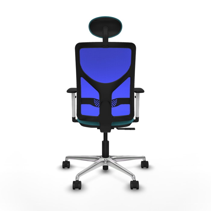 PIQUERAS Y CRESPO Silla de oficina Motilla con mecanismo Sincro, Tela Turquesa y Malla Azul PIQUERAS Y CRESPO Silla de oficina Motilla con mecanismo Sincro, Tela Turquesa y Malla Azul