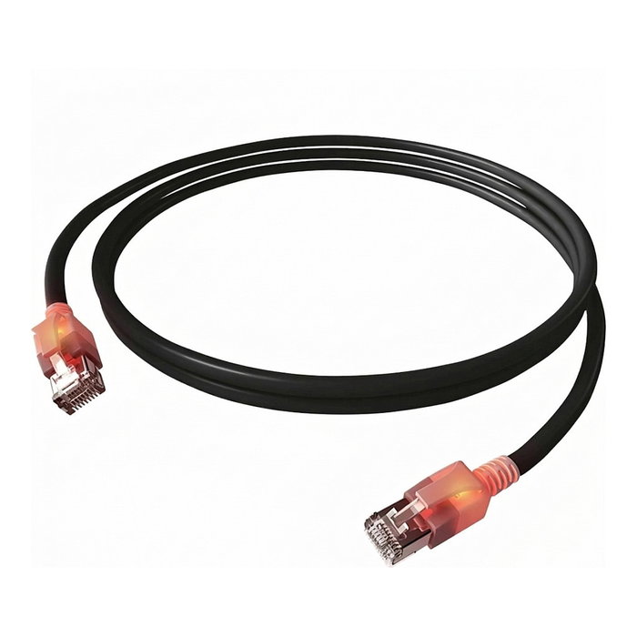 Easylan EasyLan DualBoot LED Patchkabel RJ45 S/FTP Cat.6A de 2 m, Negro Easylan EasyLan DualBoot LED Patchkabel RJ45 S/FTP Cat.6A de 2 m, Negro