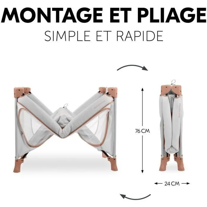 Hauck Cuna de Viaje Hauck Dream N Play Plus 60 x 120 cm HAU1731647228741 Plegable Desde el Nacimiento