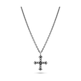 Police Kudos Necklace SS Antique SS Cross 760mm