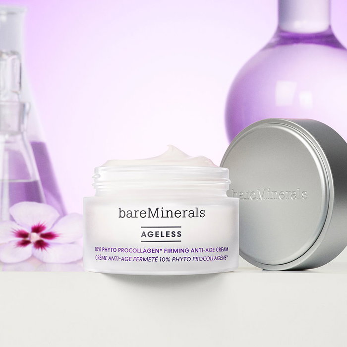 Bare Minerals AGELESS Crema Antiedad Facial Reafirmante con 10% Phyto ProCollagen - Tratamiento Anti-Arrugas para Piel Firme y Tersa, 50 ml