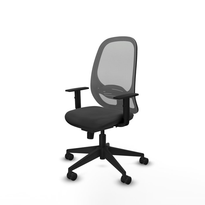 PIQUERAS Y CRESPO Silla de oficina Cilanco con mecanismo Sincro, Gris