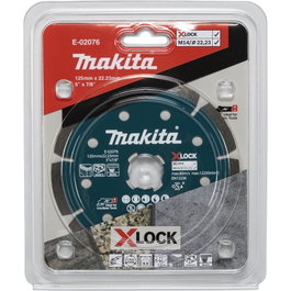 Makita Disco de corte de diamante 125 mm X-LOCK para hormigón, granito y mármol