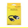 DeLOCK Adaptador 65587 HDMI Macho a VGA Hembra + Audio 3.5mm - Conversor HDMI a VGA con Resolución 1920x1200 - Negro y Blanco