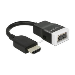 DeLOCK 65587 Adaptador HDMI tipo A Macho a VGA D-Sub Hembra con Audio