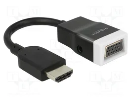 DeLOCK 65587 Adaptador HDMI tipo A Macho a VGA D-Sub Hembra con Audio