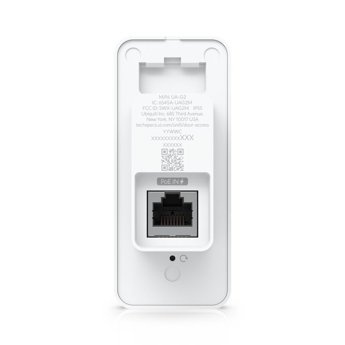 Ubiquiti UniFi Access Reader - Lector de acceso con conexión PoE, resistencia IP55, desbloqueo por NFC, Bluetooth y gestos, para UniFi Access Hub