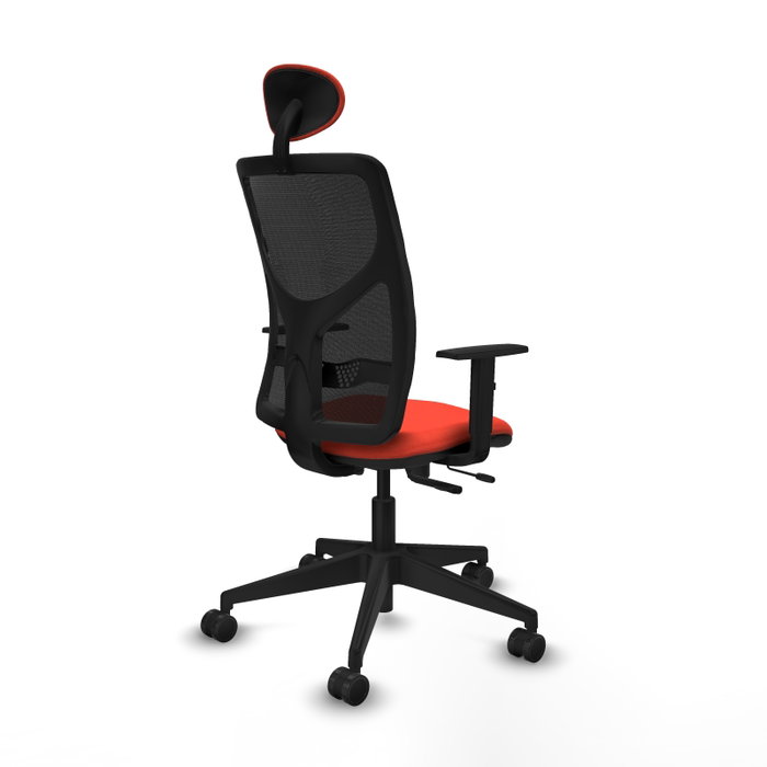 PIQUERAS Y CRESPO Silla de oficina Motilla Sincro/Traslack Naranja oscuro/Negro