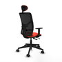 PIQUERAS Y CRESPO Silla de oficina Motilla Sincro/Traslack Naranja oscuro/Negro