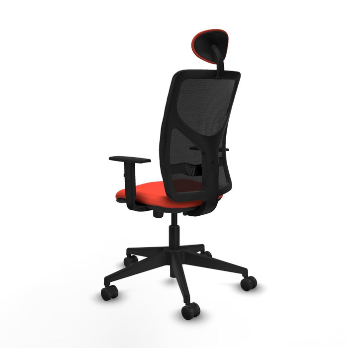 PIQUERAS Y CRESPO Silla de oficina Motilla Sincro/Traslack Naranja oscuro/Negro