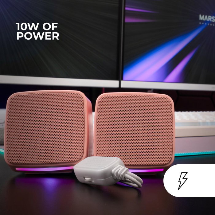 Mars Gaming MS-PRO Altavoz Portátil Estéreo Rosa RGB Flow