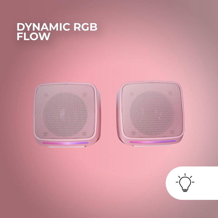 Mars Gaming MS-PRO Altavoz Portátil Estéreo Rosa RGB Flow