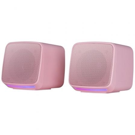 Mars Gaming Altavoces MS-PRO 10W RGB Flow Rosas Compactos para PC Gaming