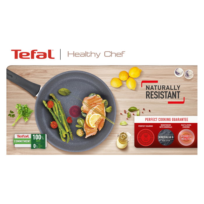 Tefal Healthy Chef G15002 Sartén multiuso 20 cm Gris Tefal Healthy Chef G15002 Sartén multiuso 20 cm Gris