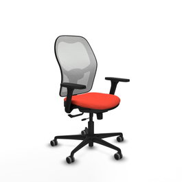 PIQUERAS Y CRESPO Silla de oficina Jorquera Naranja oscuro y Blanco