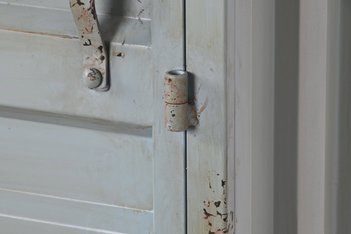 DKD Home Decor Botellero Vintage Azul Celeste Metal y MDF 41 x 157.5 x 76.5 cm