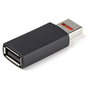 StarTech.com Adaptador Bloqueador USB de Datos Negro