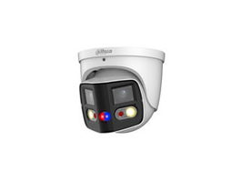 Dahua (DH-IPC-PDW3849P-A180-E2-AS-PV-0280B) Cámara IP Domo Panorámica TIOC Duo 2x4MP WDR WizSense LED IR & Luz Cálida IP67 Sonido/Luz Azul&Roja 2.8mm PoE
