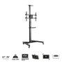 Ewent EW1540 Pedestal móvil para suelo para televisores de 37 a 70 pulgadas Negro