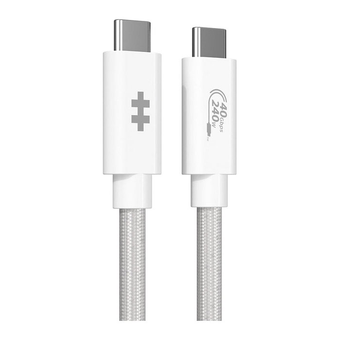 Targus HyperDrive Next Cable USB4 Gen 3x2 de 1,2 m USB C a USB C, 40 Gbit/s, 240 W, Blanco Targus HyperDrive Next Cable USB4 Gen 3x2 de 1,2 m USB C a USB C, 40 Gbit/s, 240 W, Blanco