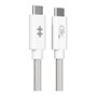 Targus HyperDrive Next Cable USB4 Gen 3x2 de 1,2 m USB C a USB C, 40 Gbit/s, 240 W, Blanco