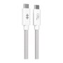 Targus HyperDrive Next Cable USB4 Gen 3x2 de 1,2 m USB C a USB C, 40 Gbit/s, 240 W, Blanco