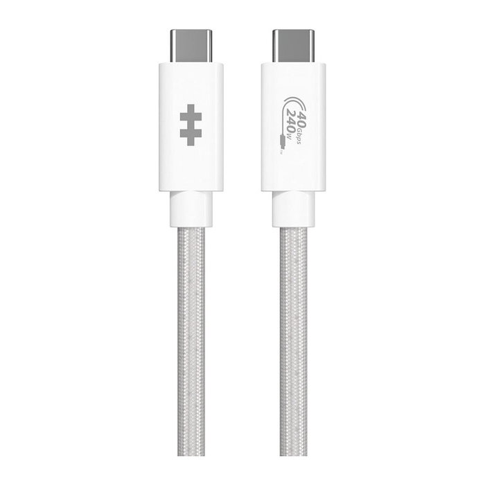 Targus HyperDrive Next Cable USB4 Gen 3x2 de 1,2 m USB C a USB C, 40 Gbit/s, 240 W, Blanco Targus HyperDrive Next Cable USB4 Gen 3x2 de 1,2 m USB C a USB C, 40 Gbit/s, 240 W, Blanco