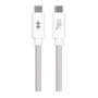 Targus HyperDrive Next Cable USB4 Gen 3x2 de 1,2 m USB C a USB C, 40 Gbit/s, 240 W, Blanco