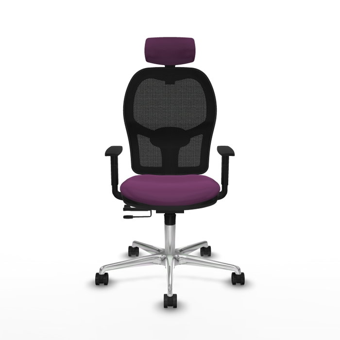 PIQUERAS Y CRESPO Silla de oficina Jorquera con mecanismo Sincro/Traslack, Morado y Negro PIQUERAS Y CRESPO Silla de oficina Jorquera con mecanismo Sincro/Traslack, Morado y Negro