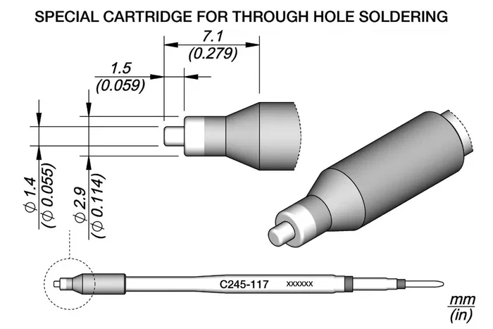 JBC TOOLS Pico Especial 1,4x2,9mm JBC TOOLS Pico Especial 1,4x2,9mm
