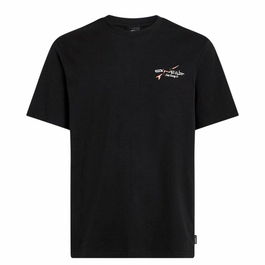 Camiseta de Manga Corta Hombre O'Neill Retro Back Print Negro