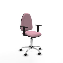 PIQUERAS Y CRESPO Silla de oficina Aýna Rosa con Brazos 1D