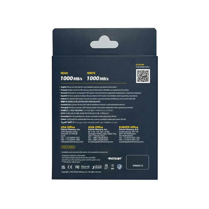 Patriot Transporter Lite 1 TB Negro