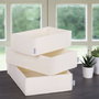 Aberto Design 6271 Set de 3 Organizadores de Escritorio de Fieltro Crema 100% Fieltro para un Espacio de Trabajo Elegante y Productivo