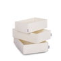 Aberto Design 6271 Set de 3 Organizadores de Escritorio de Fieltro Crema 100% Fieltro para un Espacio de Trabajo Elegante y Productivo