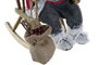 DKD Home Decor Figura de Silla Rosa, Madera y Gris