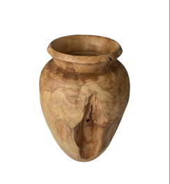 DKD Home Decor Jarrón Teca Natural 24x24x39,5 cm