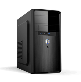Pccase Caja para PC MPC-24 con Fuente de Alimentación 500W y Conexión USB 3.0, Factor de Forma Micro-ATX