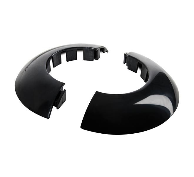B-Tech Anillo de Acabado para Techo para Postes de 50 mm, Negro - Anillo de Cierre para Postes de Montaje en Pared o Suelo