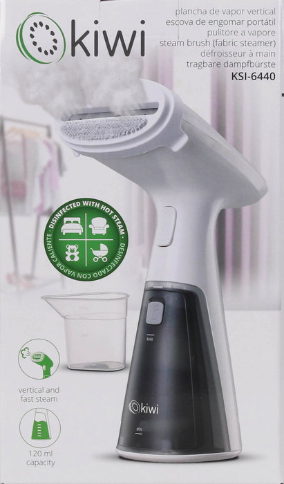 Kiwi Plancha de Vapor Vertical Portátil 1000W, 15 cm Ancho x 25.5 cm Alto x 11 cm Largo, 3.78 kg (4 Unidades)