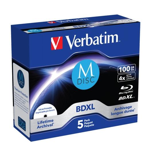 Verbatim BD-R M-Disc 100 GB 4x Paquete de 5