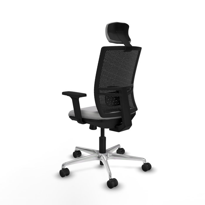 PIQUERAS Y CRESPO Silla de oficina Yunquera con mecanismo Sincro/Traslack Gris claro y Negro PIQUERAS Y CRESPO Silla de oficina Yunquera con mecanismo Sincro/Traslack Gris claro y Negro