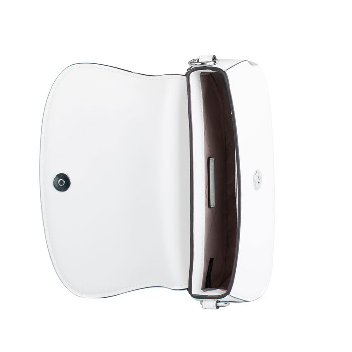 Bolso Bandolera Michael Kors Mila Blanco 23 x 12 x 6 cm