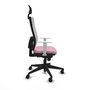 PIQUERAS Y CRESPO Silla de oficina Horna Rosa y Blanco