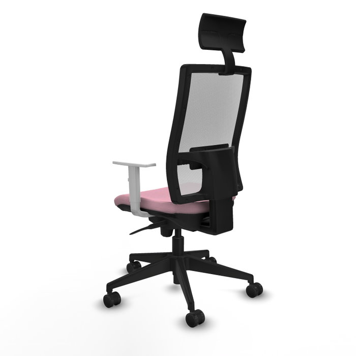 PIQUERAS Y CRESPO Silla de oficina Horna Rosa y Blanco