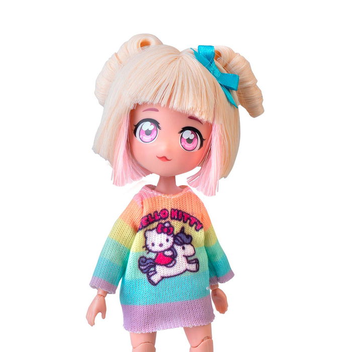 Famosa Hello Kitty Muñeca Fashion Unicorns Hktf2000 Manga Japonés con Outfit Extra